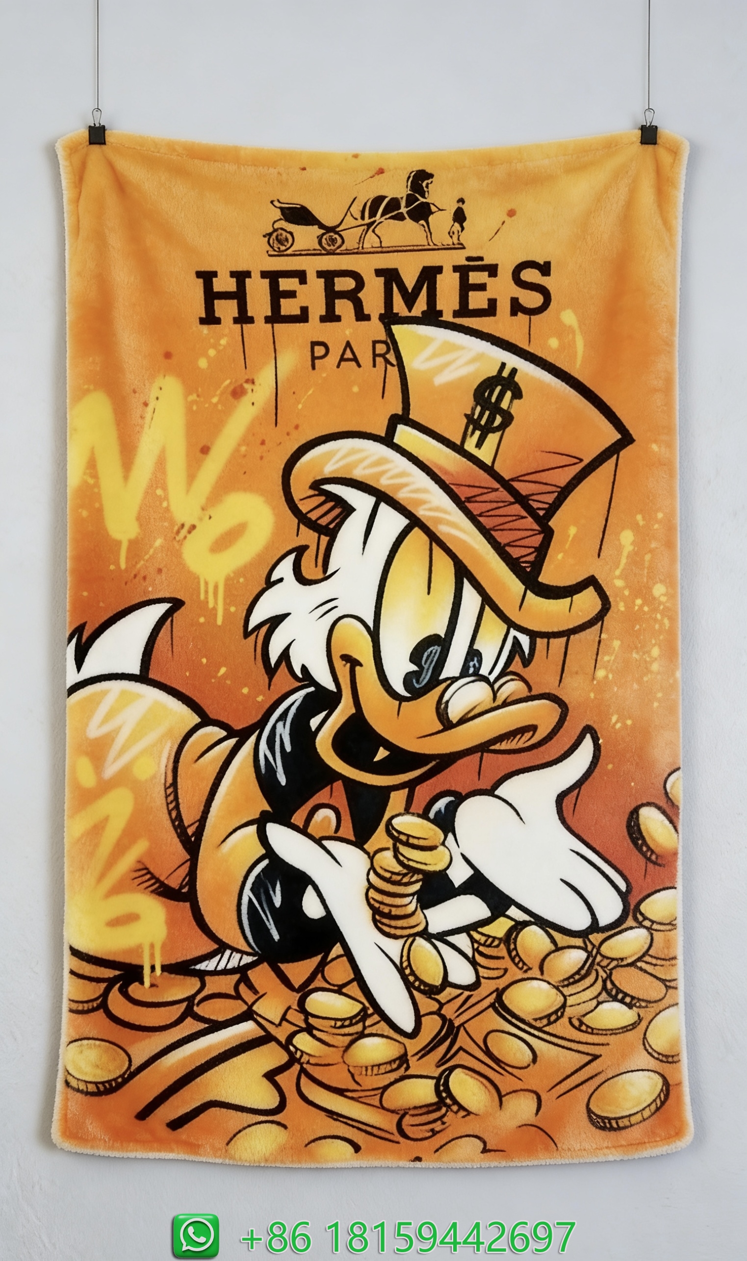 Hermes Throw Blankets